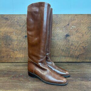 Duccio Del Duca Brown Leather Knee High Boots 7.5